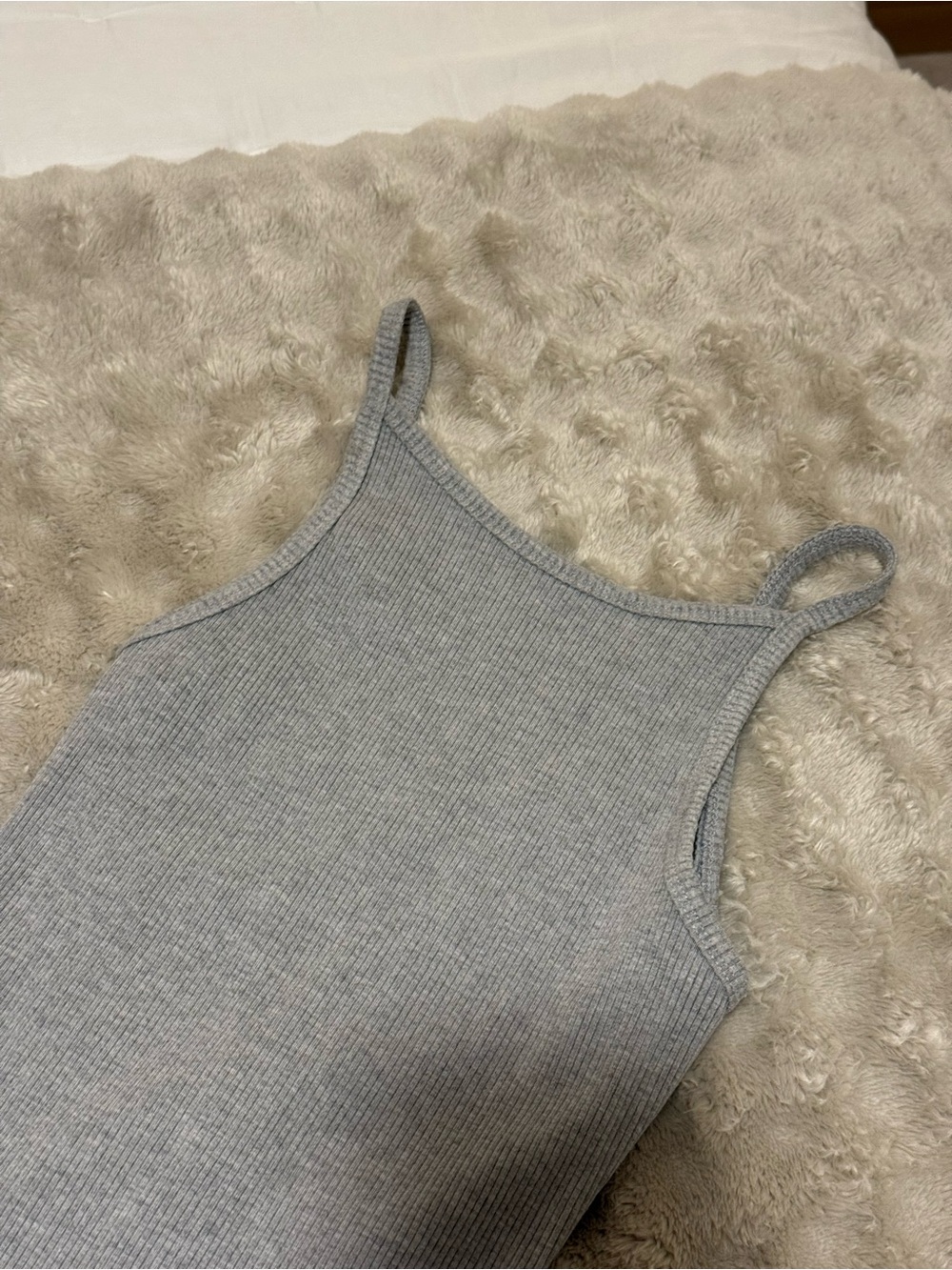 Lulu's Light Gray Ribbed Halter Bodycon Slip Dress - Picture 4 of 6